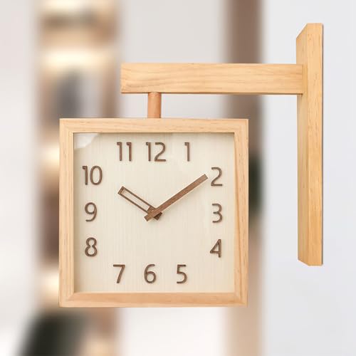 装飾的なクリーム色の壁掛け時計 ロココ調 壁掛け両面時計」の人気商品